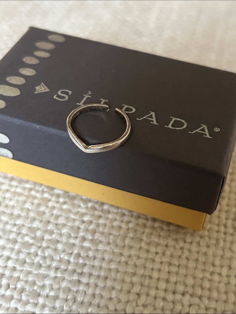 Silpada Sterling V-Profile Stacking Toe Ring - Silver